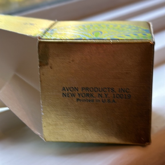 Avon Blue vintage cream sachet glass container Moonwind - Picture 11 of 13